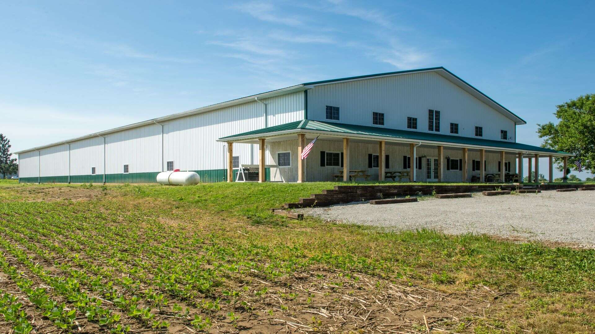 Completed agricultural building exterior