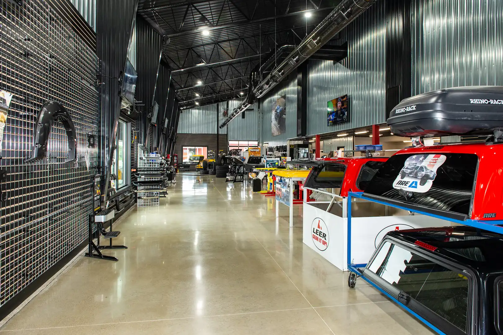 Race shop interior